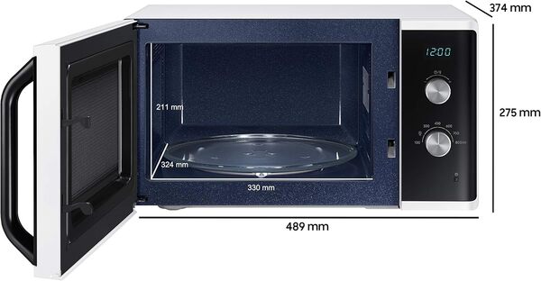 Samsung MS23K3614AW Comptoir Micro-ondes uniquement 23 L 800 W Blanc