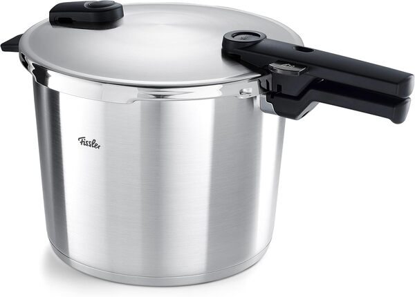 Fissler Vitaquick Premium Autocuiseur (10 l, 26 cm) Marmite À Pression En Acier Inoxydable, 2 Niveaux De Cuisson, Fabrication En Allemagne, Compatible Induction