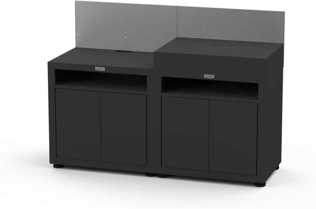 Test : cuisine 2 éléments noir Le Marquier avec crédences