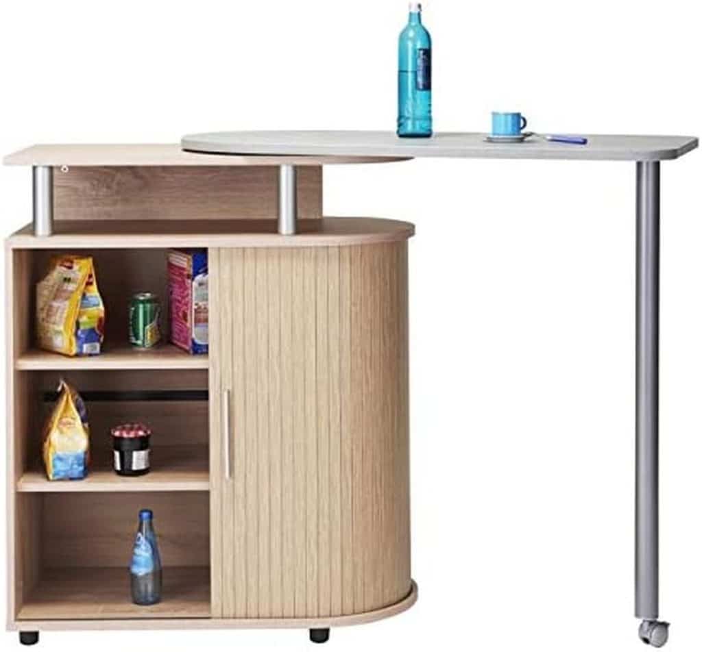 Test de la desserte de cuisine pivotante SIMMOB en chêne