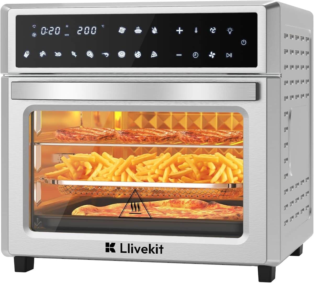 Test : friteuse sans huile LLIVEKIT 26L, multifonction à écran LED