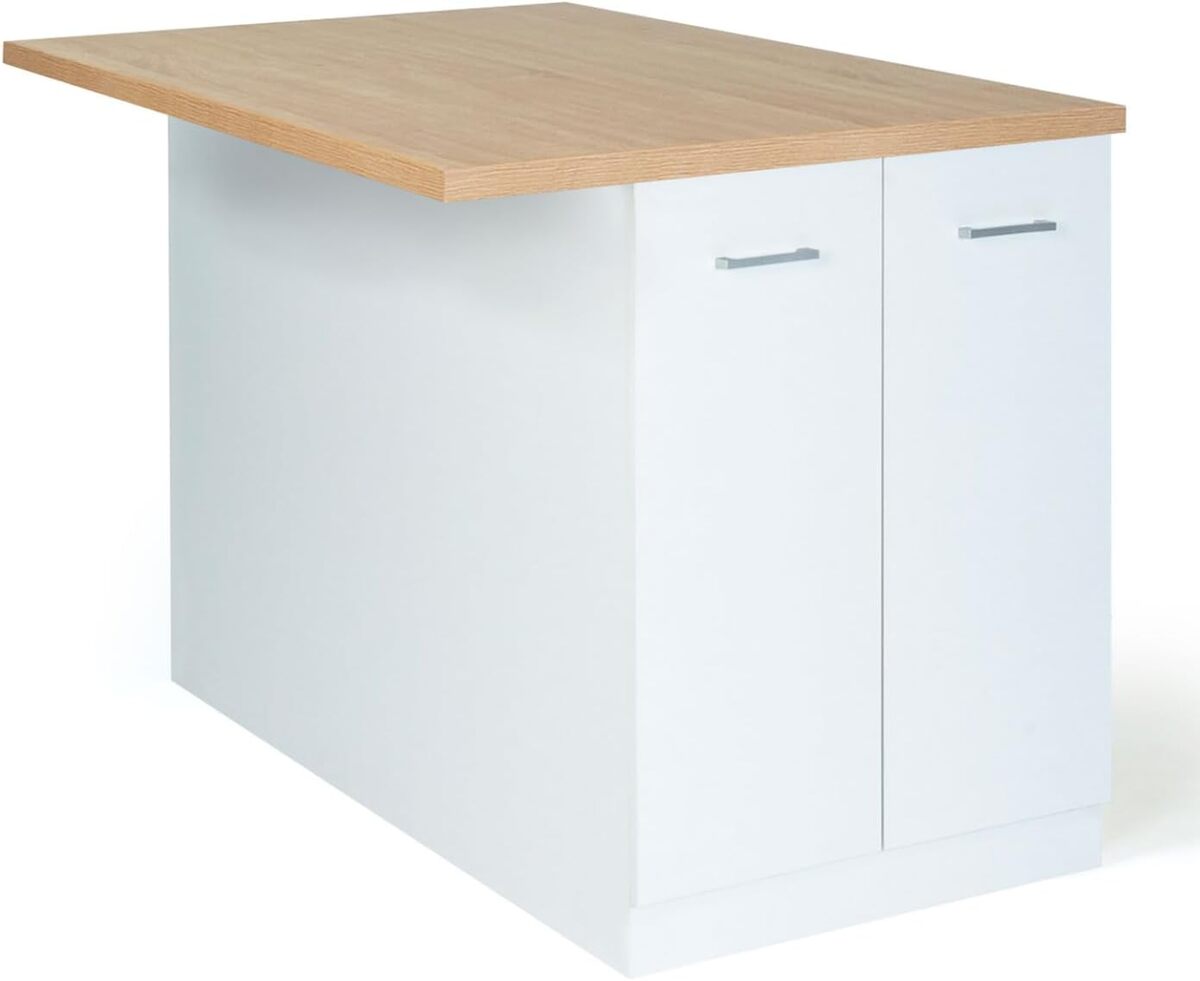 Test : ilot central IDMarket IVO 120 cm blanc