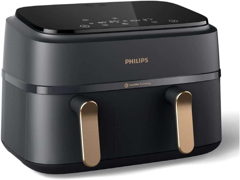 Test : philips Airfryer NA352/00 9L double panier