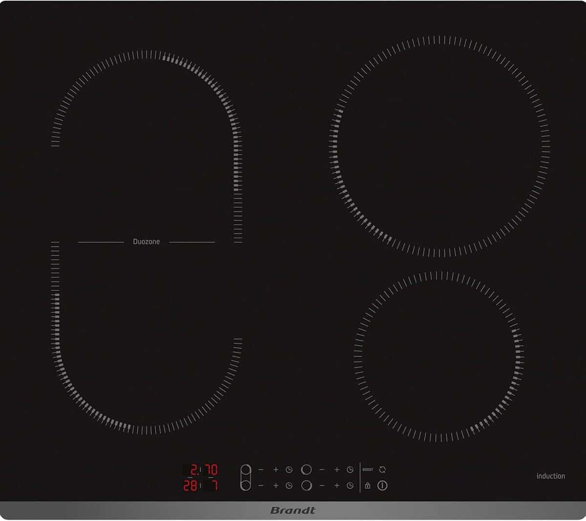 Test table de cuisson induction Brandt CPI6400B : performance et élégance