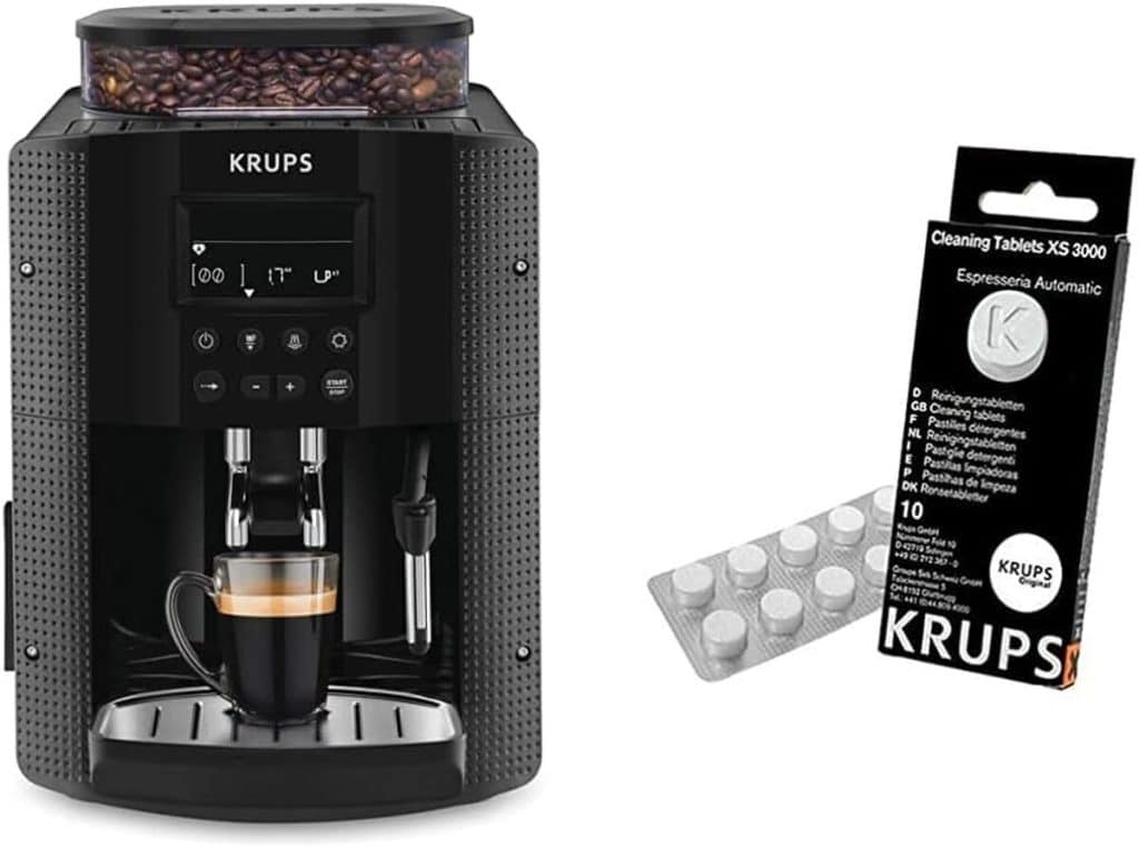 Test cafetière Krups Essential EA/XP : broyeur à grains ingénieux