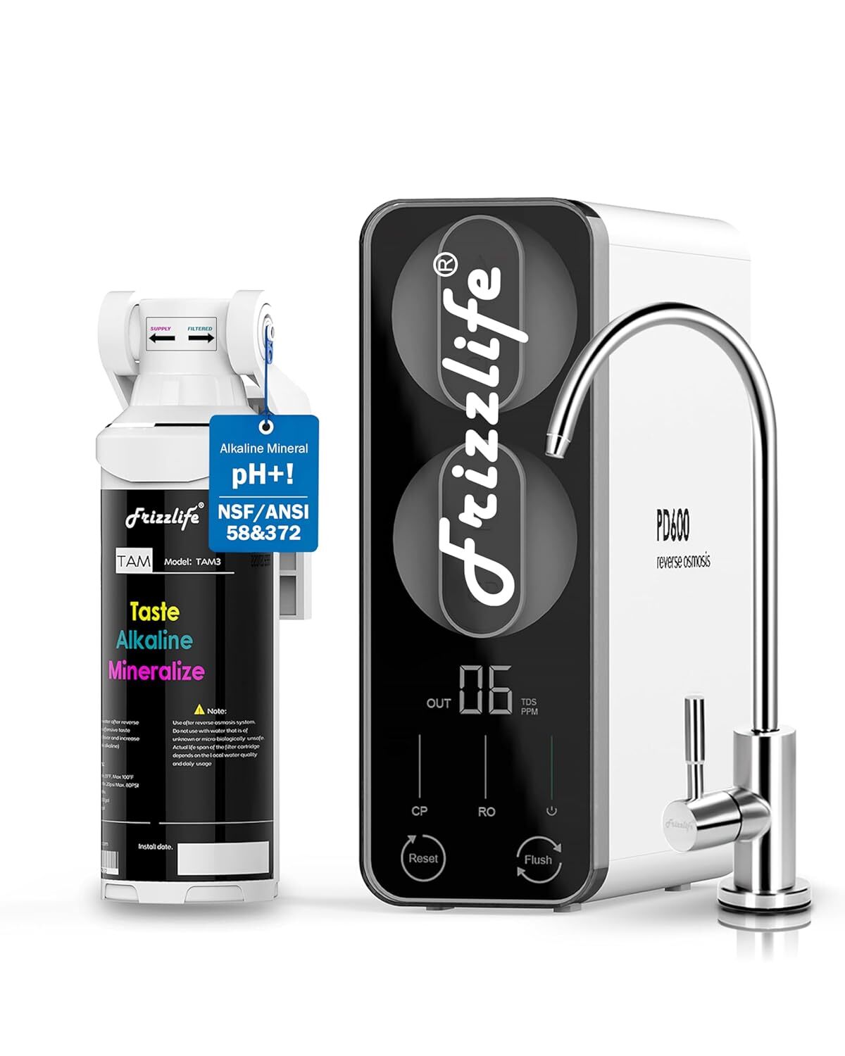 Test : frizzlife système RO compact sans réservoir 600 GPD