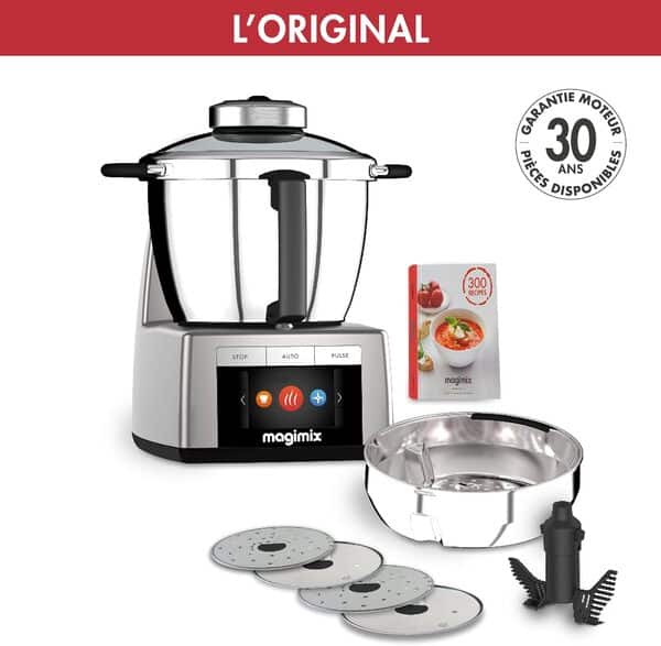 Magimix Cook Expert Chrome 18900 Robot Cuiseur Multifonction 3,5L, Moteur Professionnel, Chrome mat