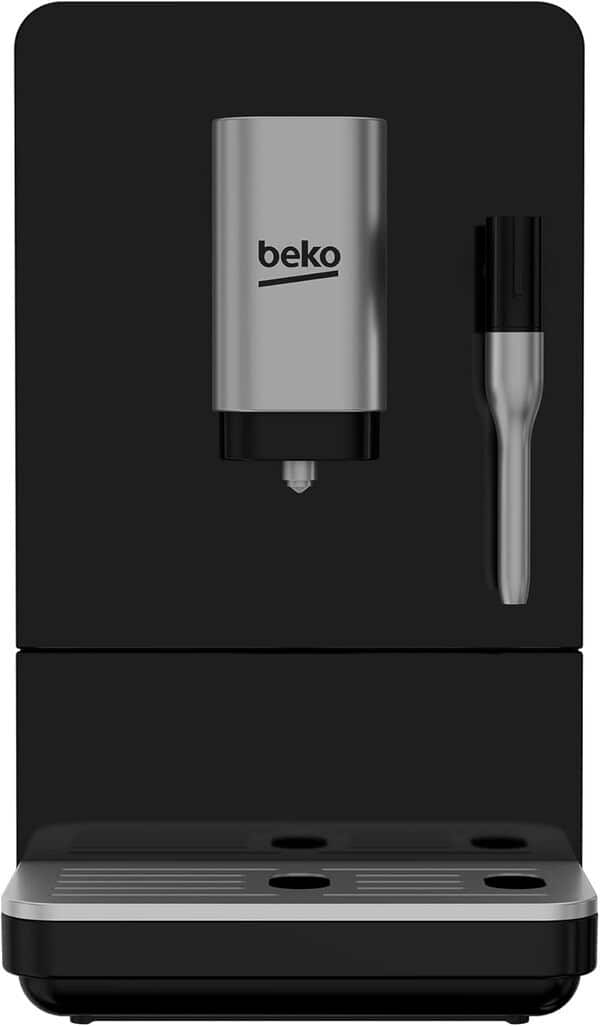 Beko - CEG3192B - Machine à café Espresso automatique avec cappuccino intégré, moulin à café intégré, réservoir 1,5 litre, pression 19 bar - noir, 18,6 x 41 x h32 cm