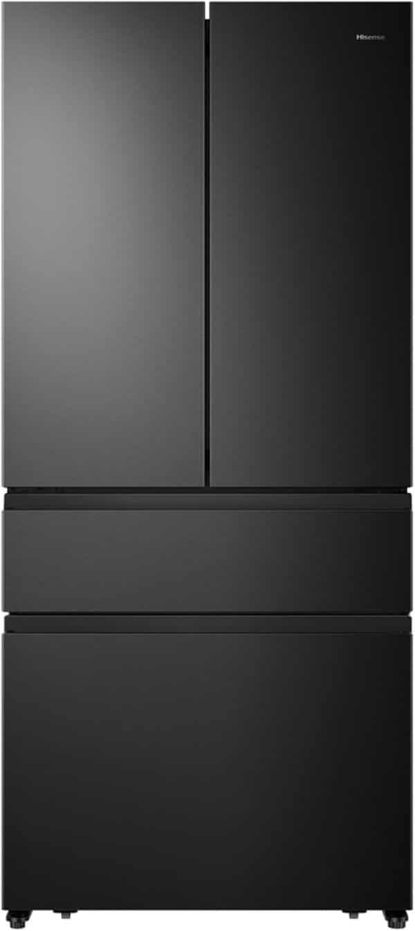 Hisense RF540N4SBF2 Réfrigérateur congélateur à porte française, NoFrostPlus, compresseur inverter, Multiflow 360°, SuperCool, 181,7 cm, réfrigérateur 302 l, partie congélateur 178 l, 40 dB, 310 [Classe énergétique E]