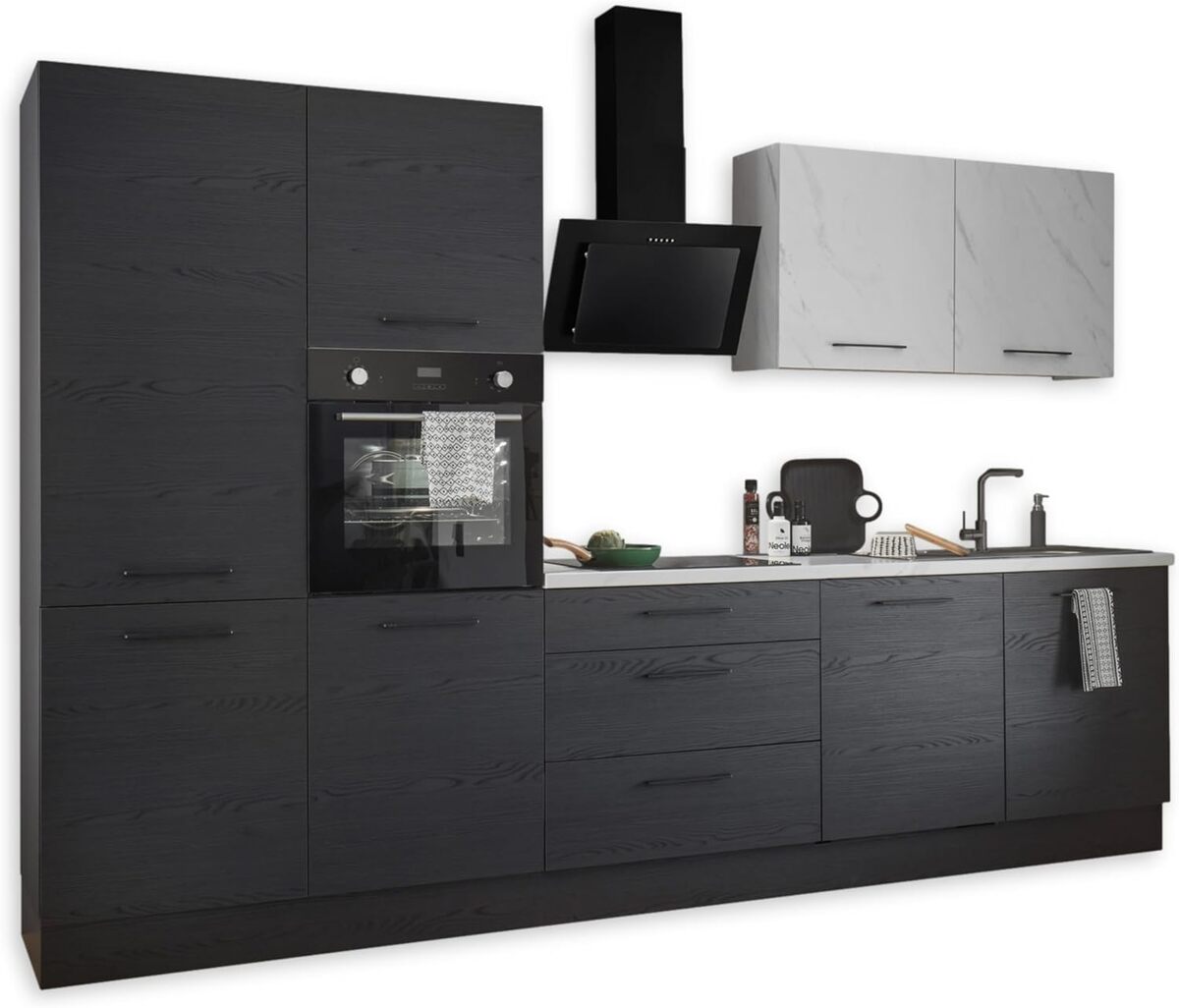 Test de la cuisine encastrée NEW YORK en graphite noir : style et rangement
