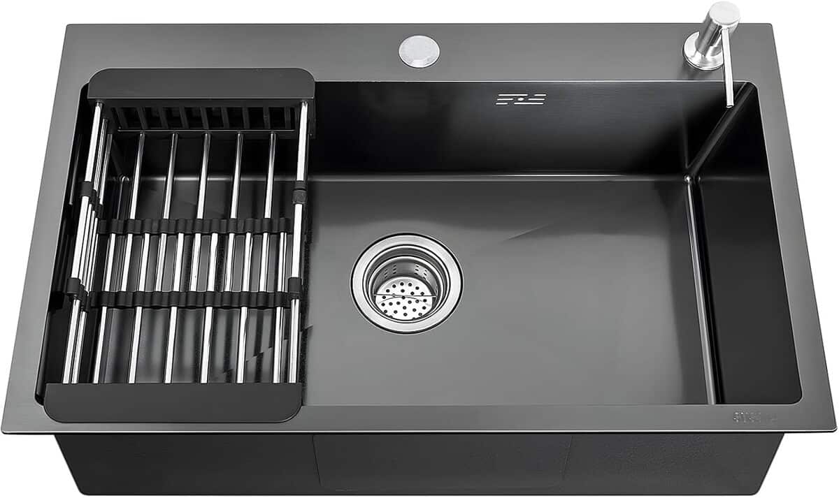 Test de l'évier de cuisine IBVIVIC 68 x 45 cm en acier inoxydable