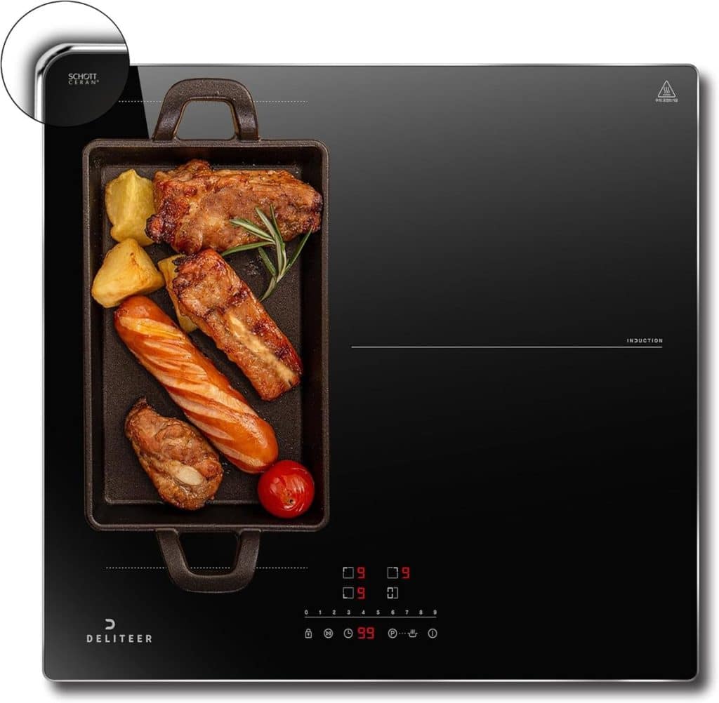 Test : deliteer, plaque à induction 6800W, 3 foyers