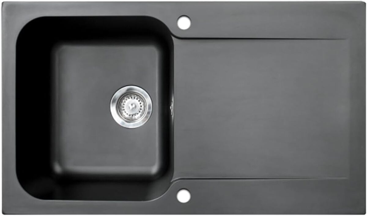 Test : évier Essebagno Lisse noir en résine