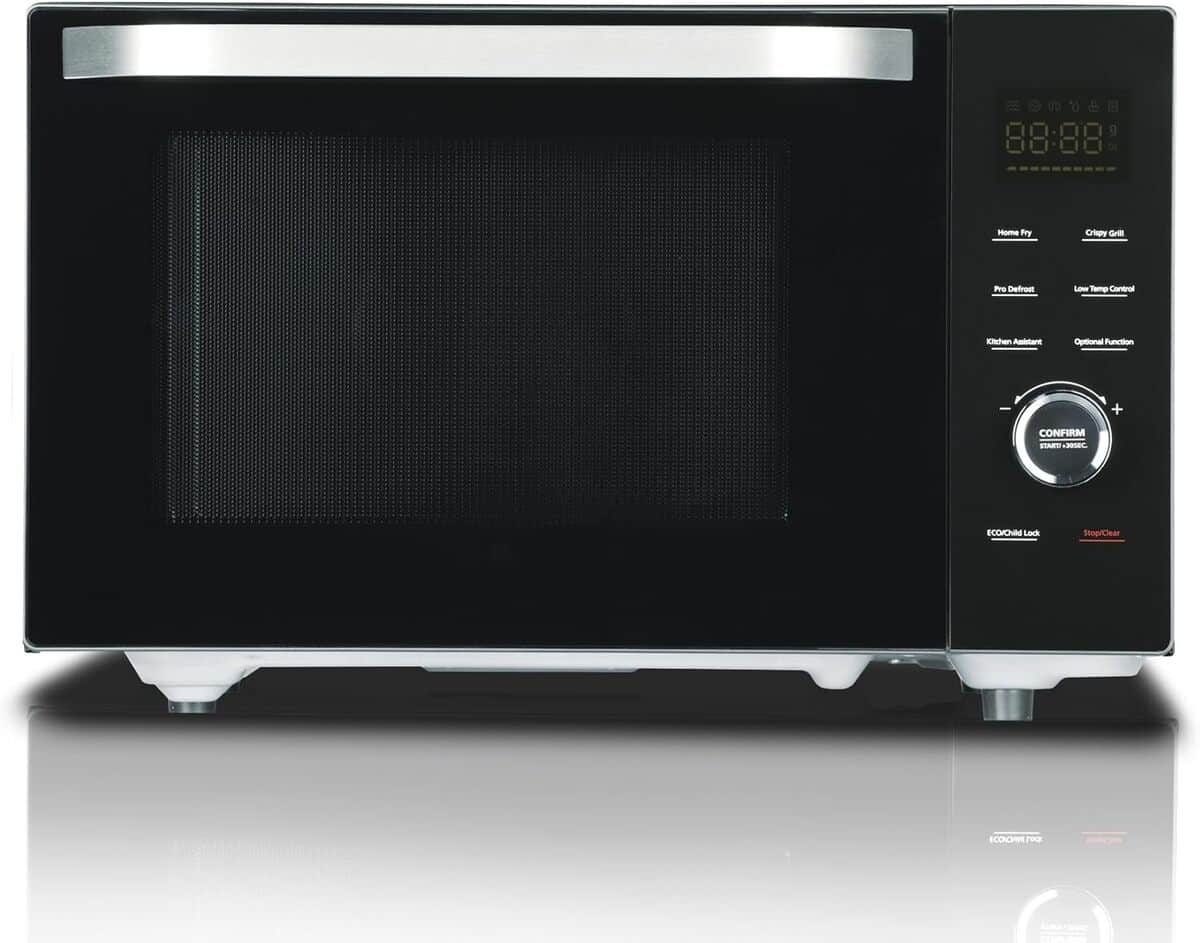 Test : micro-ondes encastrable Techomey 25L, puissance et design noir