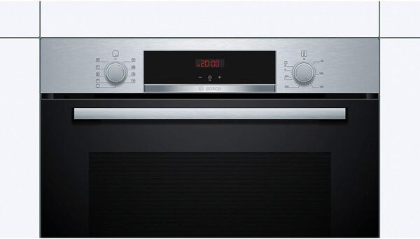 Bosch Série | 4 HBA512ES0 - Four électrique, Nettoyage avec Aqualisis, 60 x 60 cm, télécommandes cachables, 1 guide, Noir [Classe énergétique A]