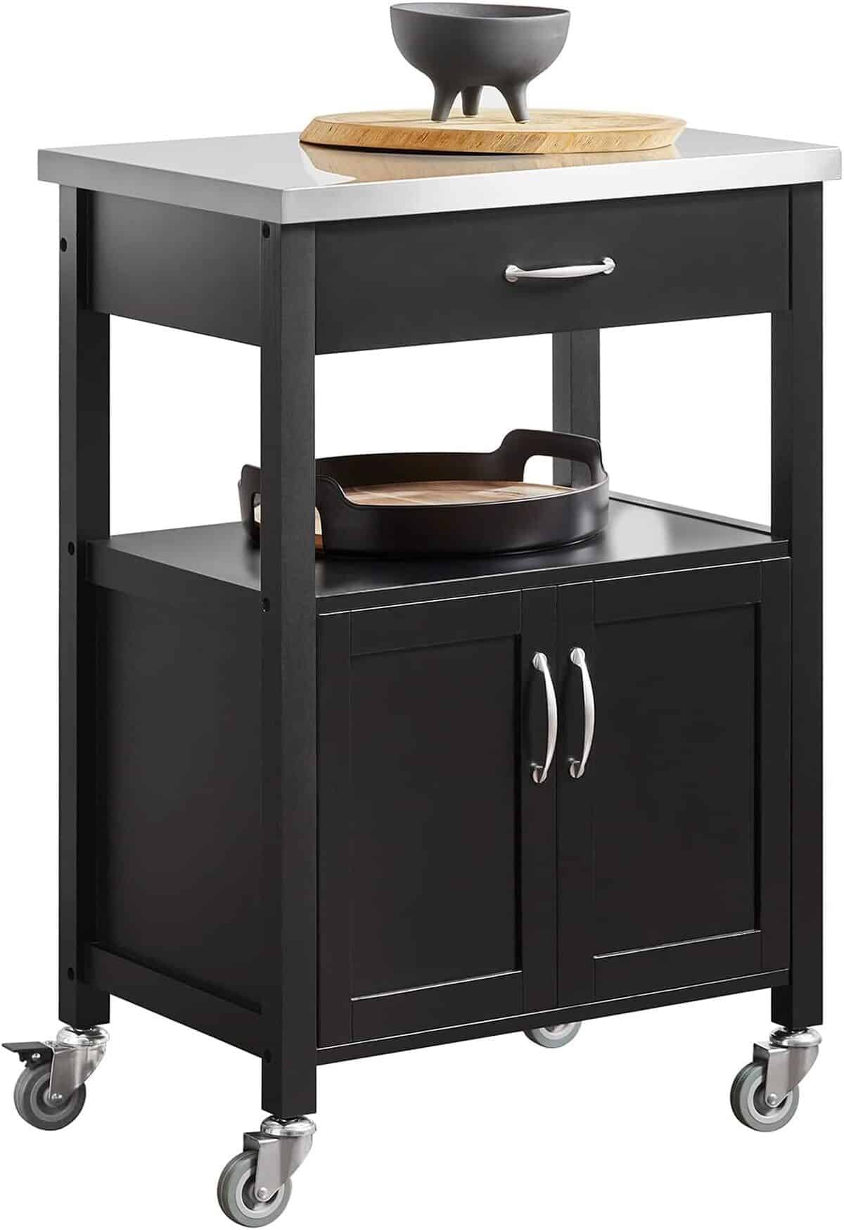 Test de la desserte roulante SoBuy FKW22-Sch : pratique et design