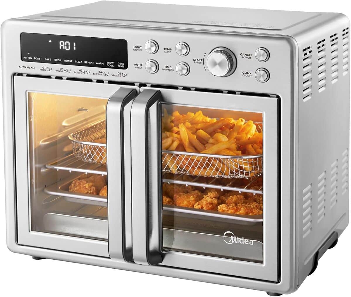 Test du four Midea Air fryer : grille-pain à porte française 26, 4L