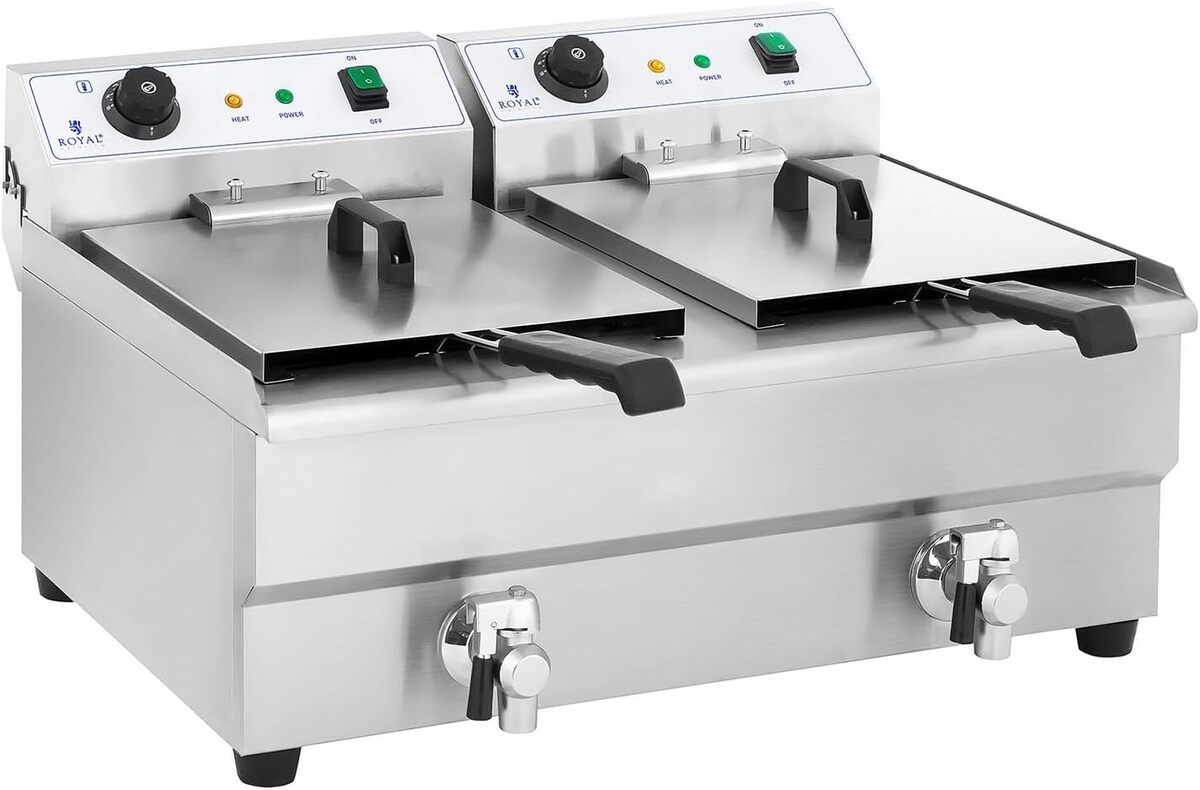 Test : friteuse double professionnelle Royal Catering 2 x 3 200 W