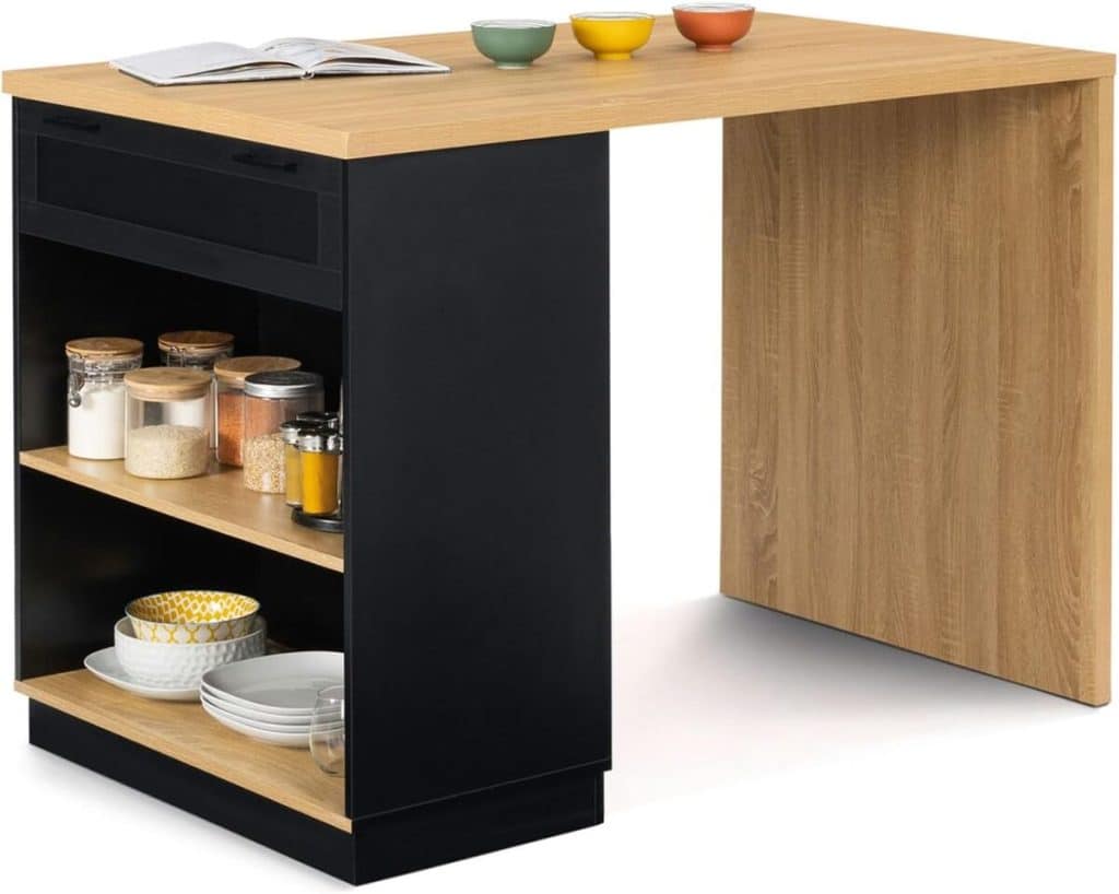 Test : ilot central VITO 130 cm noir