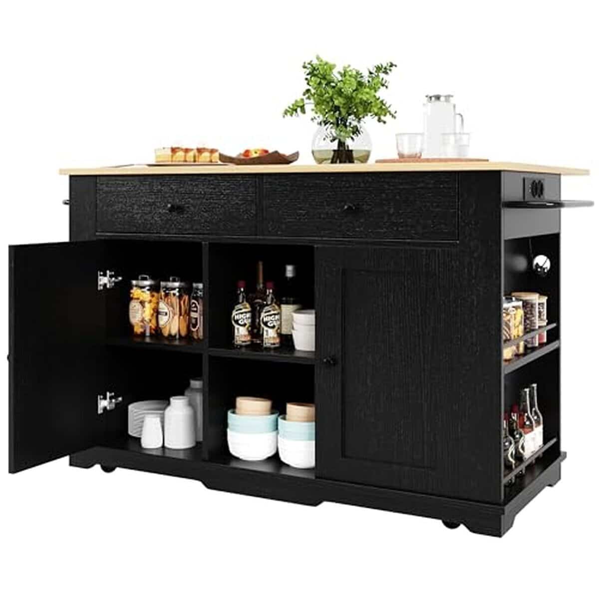 Test : îlot de cuisine Merax avec multiprise intégrée