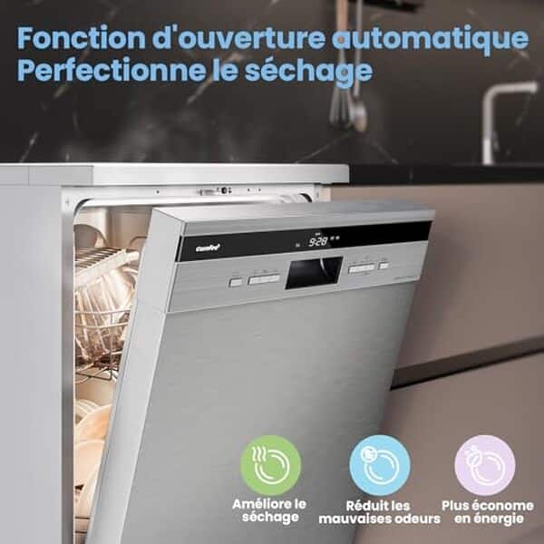 Découvrez notre évaluation détaillée du lave-vaisselle Comfee' FD1435E-X : grand format et performances silencieuses incomparables. Idéal pour une vaisselle impeccable sans nuisances sonores.