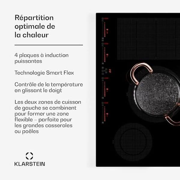 Découvrez notre test détaillé de la plaque induction Klarstein 7200W avec 4 feux : performances, avis et conseils d'achat pour un choix éclairé