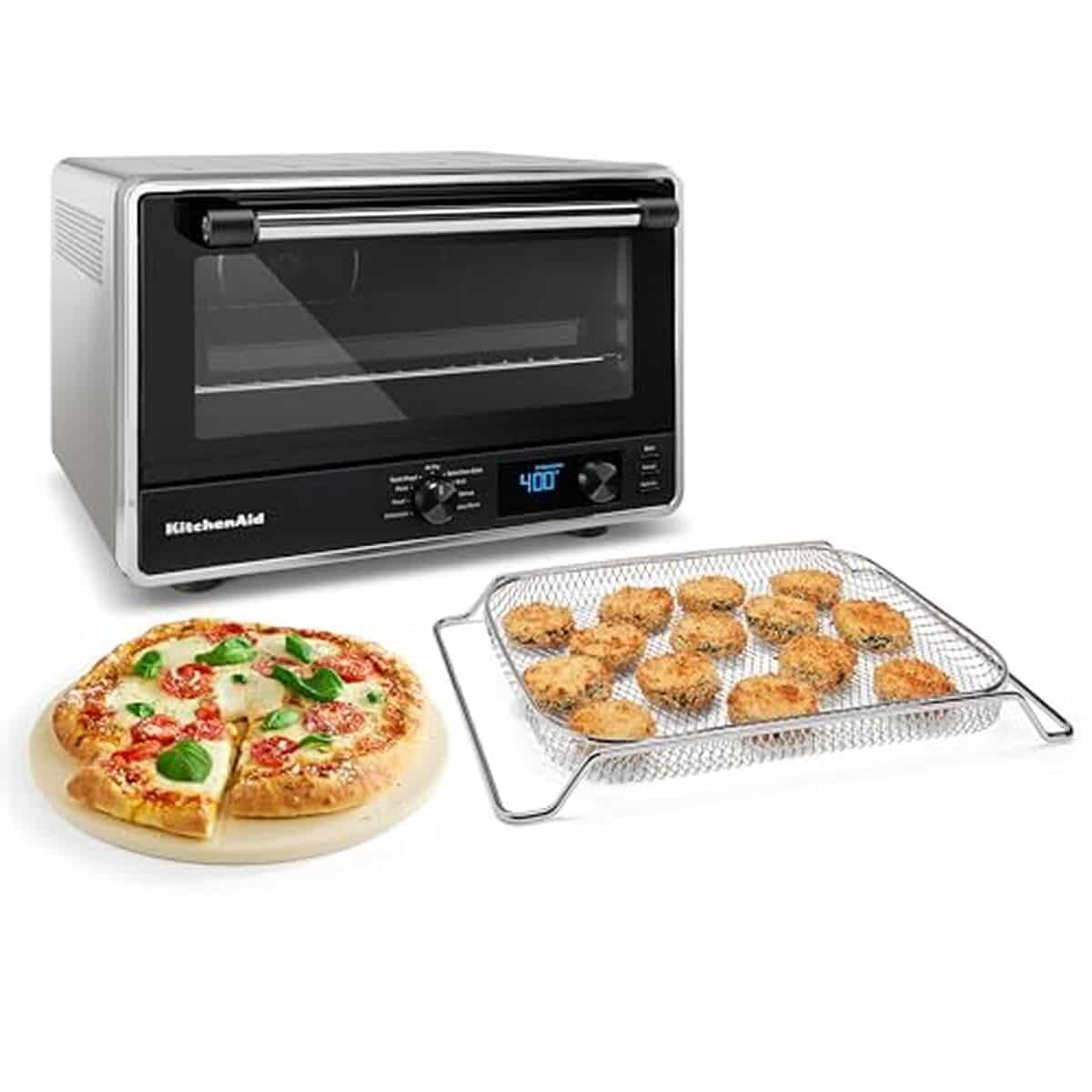 Test du four de comptoir numérique KitchenAid KCO128CU : friture à air et cuisson pizza