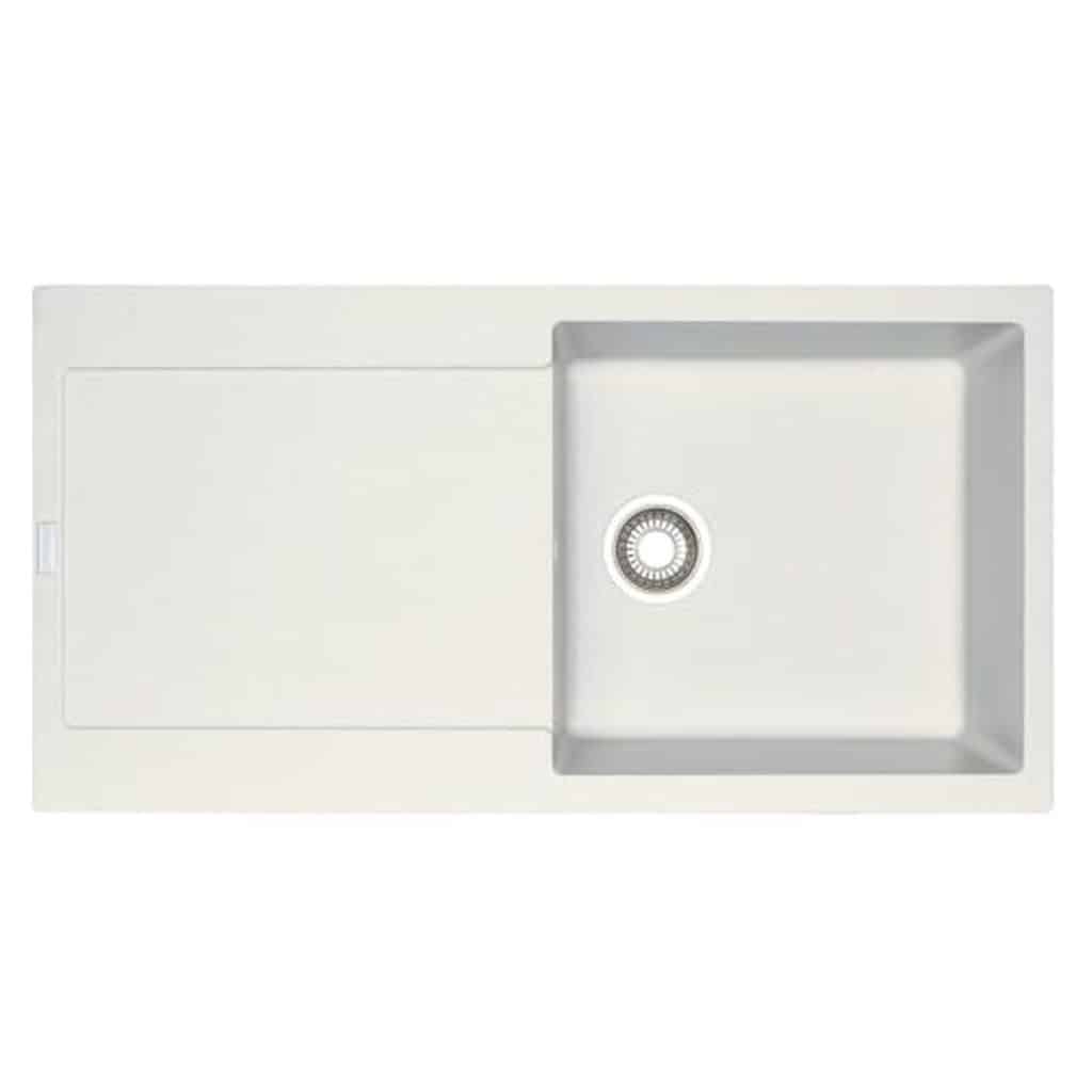 Test : évier Franke MRG 611-97 Fragranite, 1 bac blanc