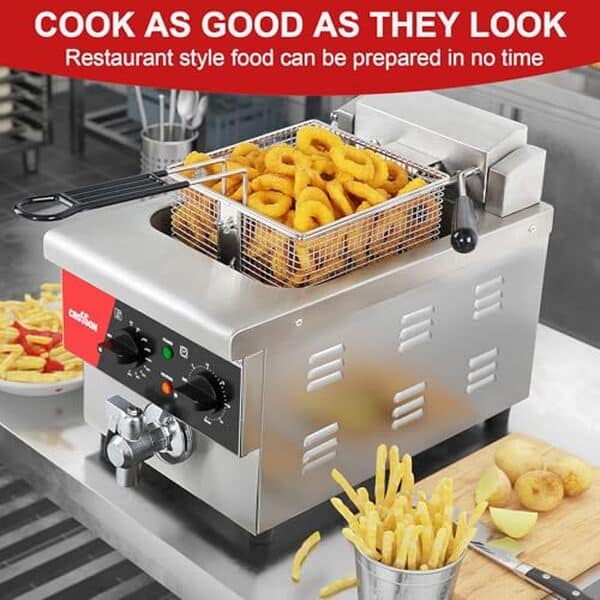 Découvrez notre avis détaillé sur la friteuse CROSSON 6L, un appareil puissant de 3000W offrant une efficacité professionnelle pour des fritures parfaites à domicile.