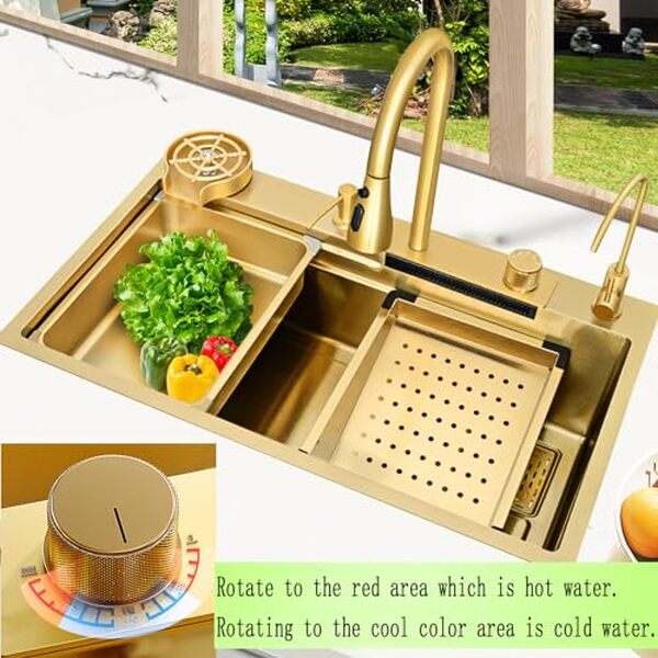 Découvrez notre test détaillé de l'évier cuisine doré multifonction 80x45 cm avec douchette : avantages, design et fonctionnalités expliquées pour un choix éclairé.