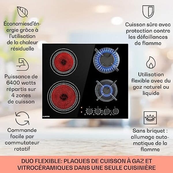 Découvrez notre test complet de la plaque de cuisson mixte klarstein à 4 feux, alliant efficacité énergétique et performance. Parfait pour vos besoins culinaires.