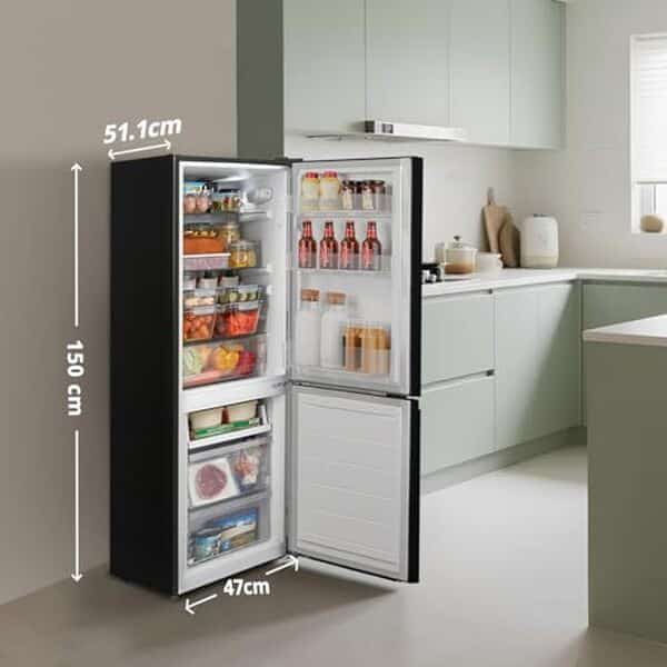 Découvrez notre analyse du réfrigérateur Comfee' RCB169DK2(E) performant, combinant un design noir élégant avec de hautes performances pour votre cuisine.