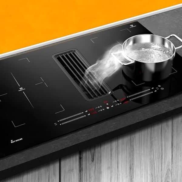 Découvrez notre test de la KKT Kolbe IND800DRAFT : une plaque à induction avec hotte intégrée, alliant design moderne et performances efficaces.