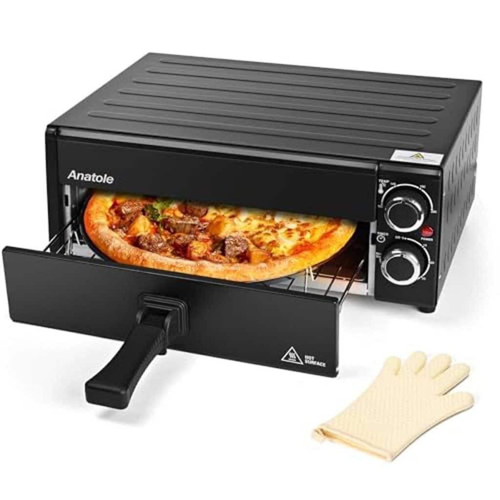 Test du four à pizza électrique Anatole 12 po 1800W avec réglages temps et température