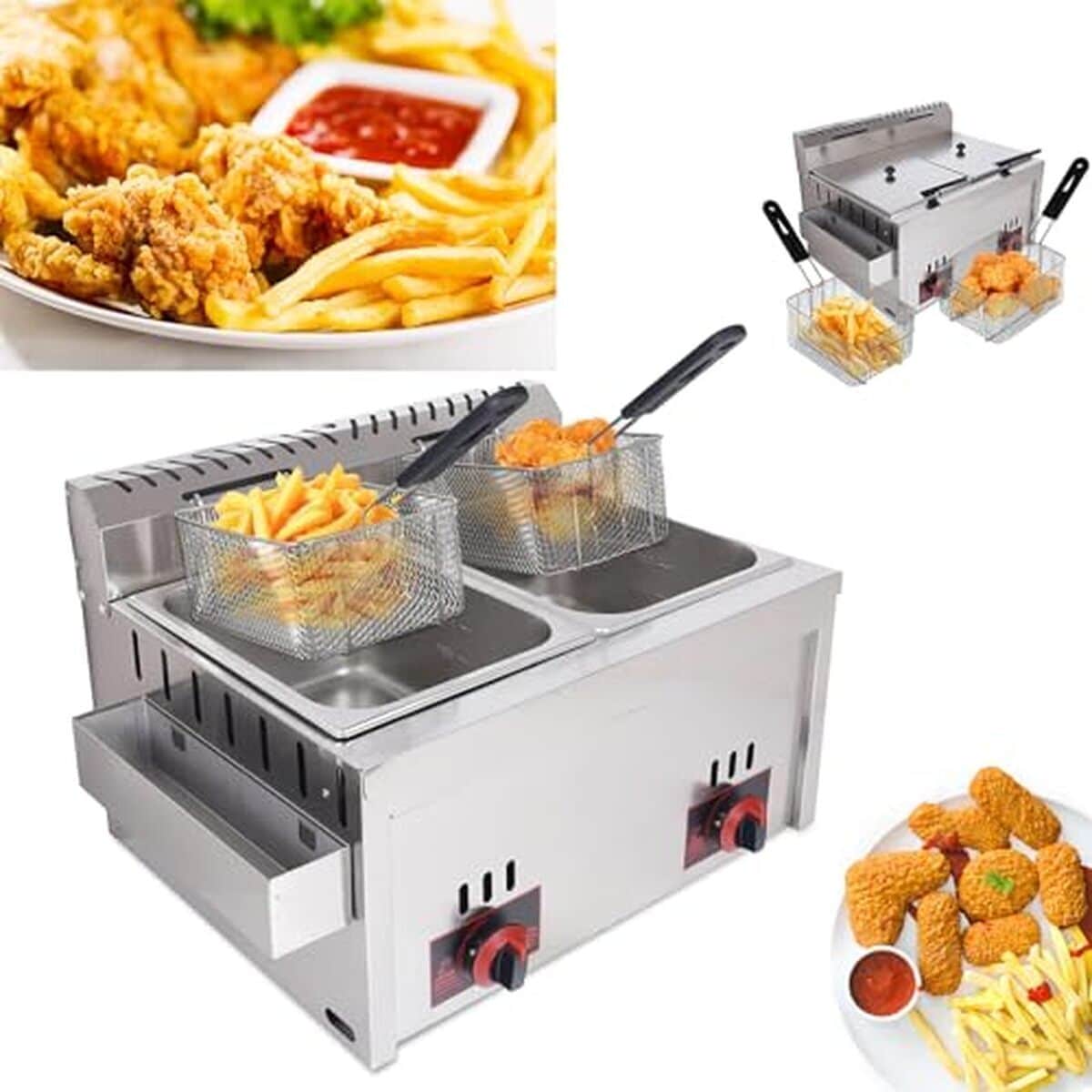 Test : friteuse à gaz professionnelle 20L