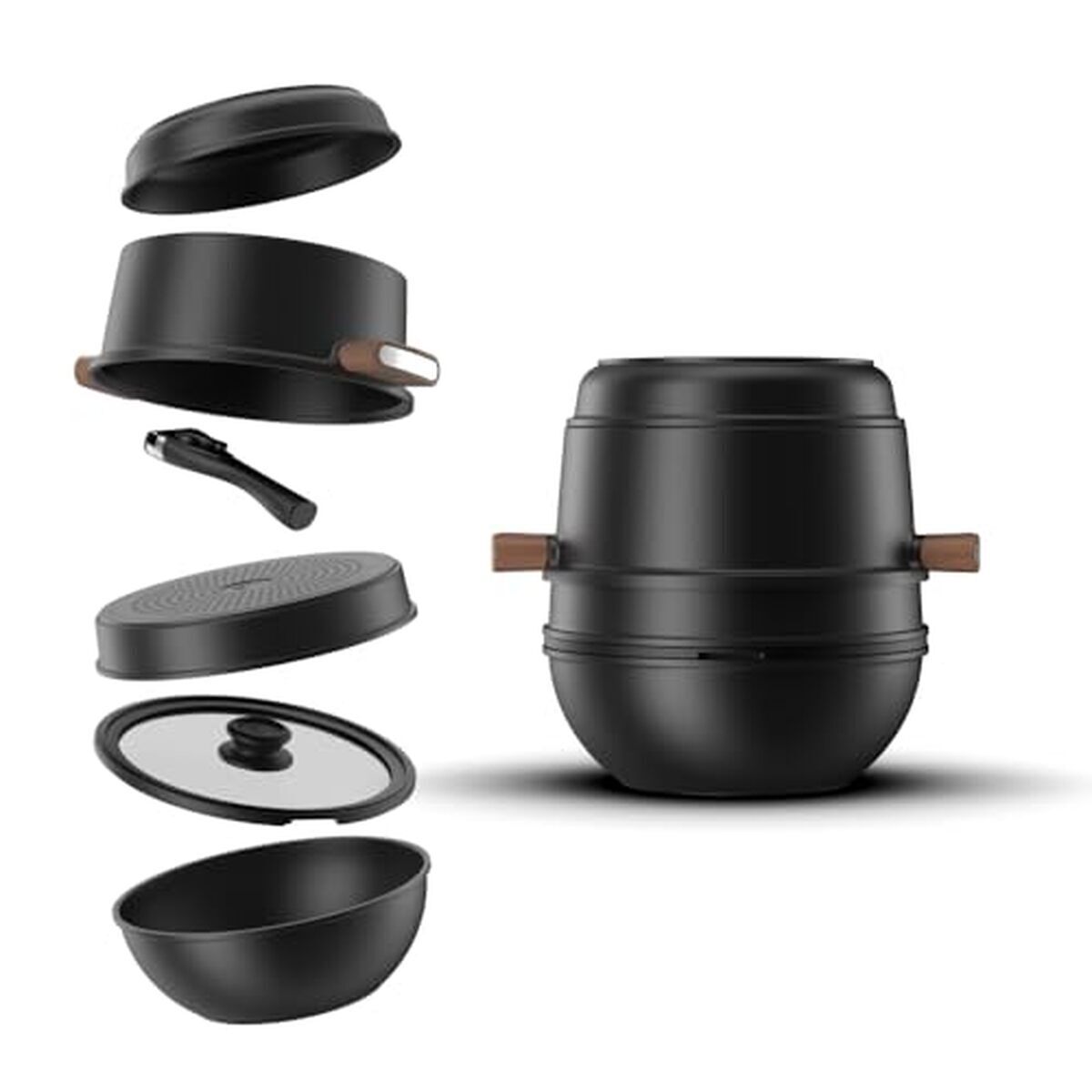 Test : set de poêles CookingTotem® Premium empilable et peu encombrant