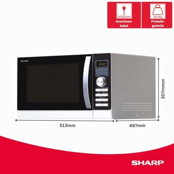 Découvrez notre test complet du micro-ondes Sharp R843INW 3-en-1 : polyvalence, performance et innovation au rendez-vous pour simplifier votre quotidien culinaire.