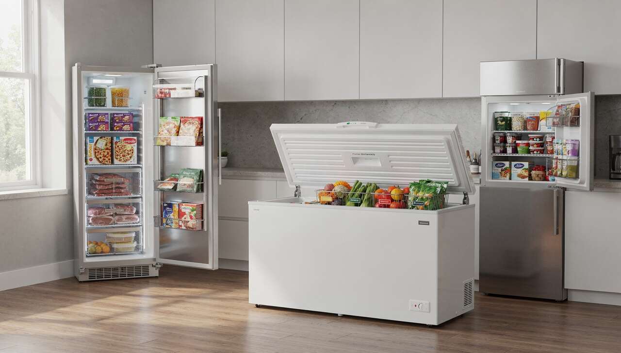 Les différents types de congélateurs : coffre, armoire, top