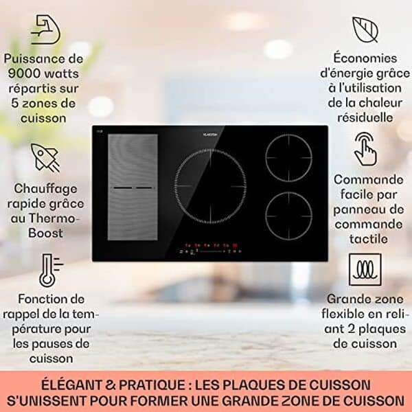 Découvrez notre analyse complète de la plaque à induction Klarstein 9000W avec ses 5 feux. Performance, design et facilité d'utilisation : lisez notre test pour savoir si cet équipement est fait pour vous.