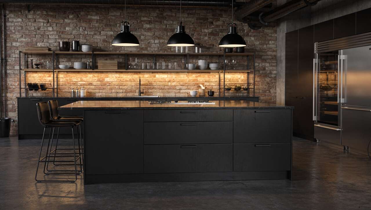 Le métal noir : élégance et modernité en cuisine