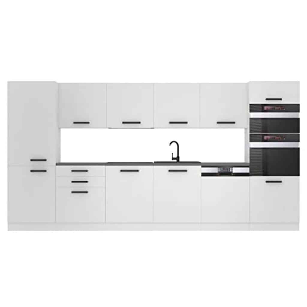 Test : belini cuisine naomi 360 cm en blanc mat